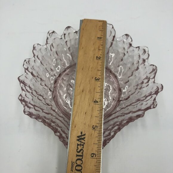 Pink Shell Shaped Appetizer Snack Bowls Set of 7 Scallop Edges 1 Big 6 Small - Picture 13 of 16